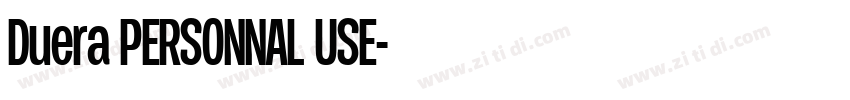 Duera PERSONNAL USE字体转换